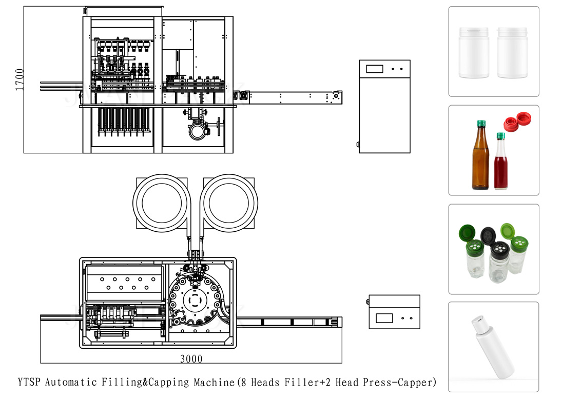 Ytsp-llenador-tope-máquina
