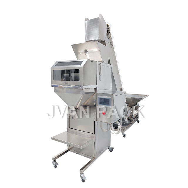 Máquina envasadora, llenadora y pesaje de gránulos automática DC-B&Zx-D con alimentador de gránulos