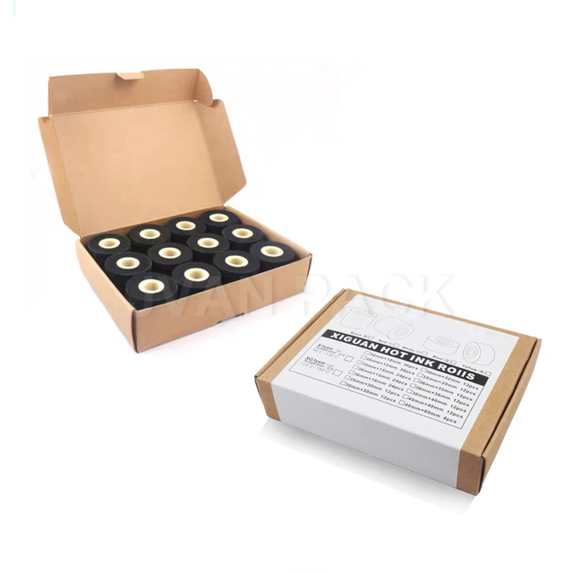 Máquina de codificación de impresora de rodillo de tinta caliente con codificación de rueda de tinta sólida