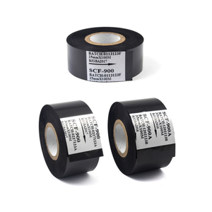 Cinta de transferencia de estampado en caliente negra de 25 mm 30 mm 35 mm para máquina de impresión
