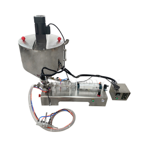 Máquina llenadora de pasta horizontal semiautomática G1WGD con mezclador y calentador