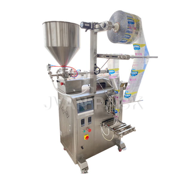 Máquina envasadora de llenado, sellado y salsa de tomate, vertical, automática, JP-320