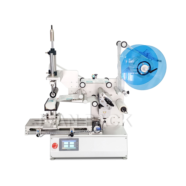 Etiquetadora enrollable frontal y posterior semiautomática MT-803