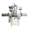 Máquina taponadora automática de botellas de vidrio con orejetas metálicas QDX-M con máquina de alimentación de tapas