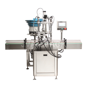 Máquina taponadora automática de botellas de vidrio con orejetas metálicas QDX-M con máquina de alimentación de tapas