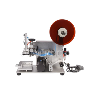 Máquina etiquetadora de botellas de plástico planas semiautomática MT-60 (superficie plana)