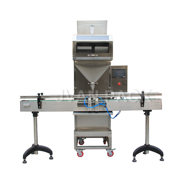 Máquina empacadora, llenadora y pesaje de gránulos automática DC-2 con transportador