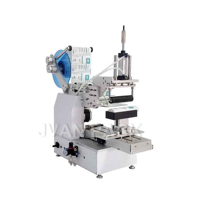 Etiquetadora enrollable frontal y posterior semiautomática MT-803