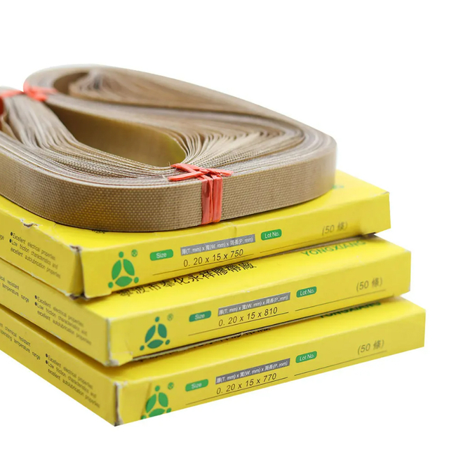 50 unids/lote cinta selladora para FR-900 sellador de banda continua cinta de teflón PTFE para máquina de sellado Horizontal
