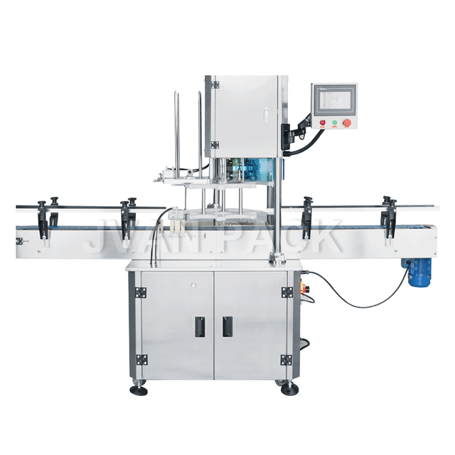 Máquina automática de enlatado de botellas redondas de FLV-30, latas de aluminio para frutas, taponado de tornillos, máquina tapadora de sellado de cubiertas de hojalata