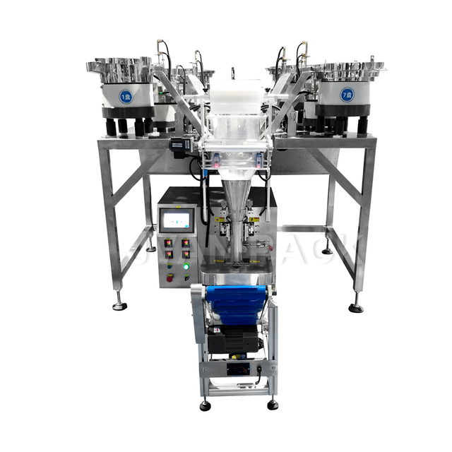 Máquina de embalaje de cápsula automática JP-320-7 con 7 vibrador