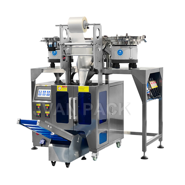 Máquina de embalaje de hardware automático JP-320-3 con tres vibrador