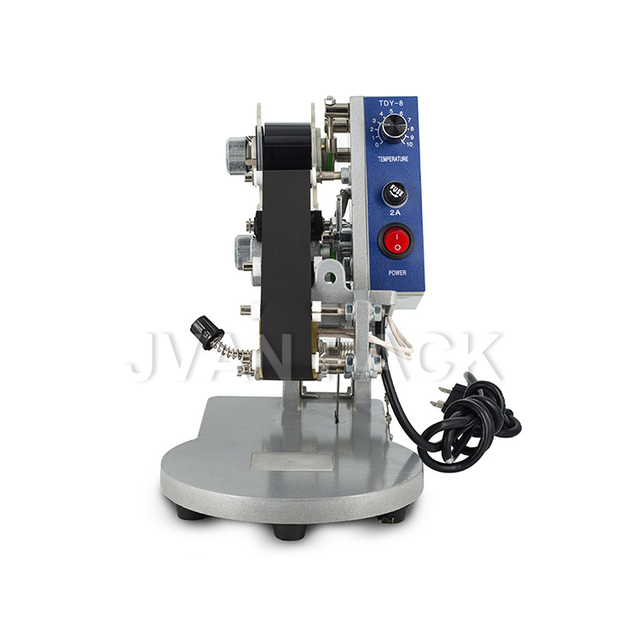 Máquina de codificación de fecha de caducidad por lotes de impresora de código de cinta térmica Manual DY-8