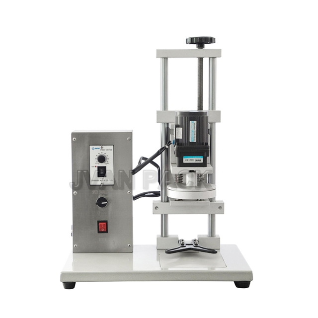 Máquina taponadora de latas de plástico y vidrio semiautomática de escritorio de YL-M, tapa metálica, tapa de aluminio, máquina taponadora de sellado