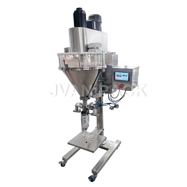 DF-A Automatic Desgeler Coffee Harina de café Spicio Lavado en polvo Máquina de llenado con soporte de bolsas