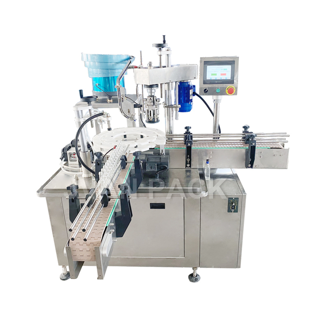 Machina de llenado de líquido de vidrio de doble cabeza giratoria giratoria automática YTSP