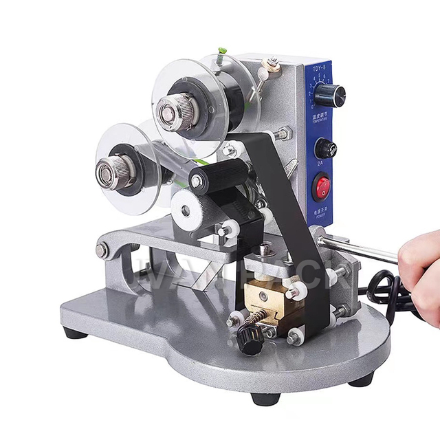 Máquina de codificación de fecha de caducidad por lotes de impresora de código de cinta térmica Manual DY-8