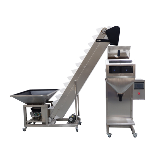 Máquina empacadora, llenadora y pesaje de gránulos automática DC-B&ZX-D (recubrimiento de teflón)