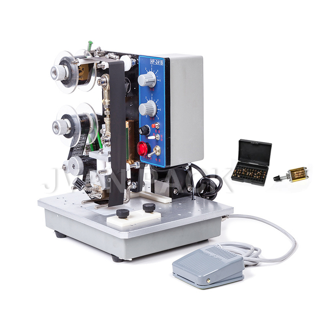 Impresora portátil de cinta de color HP-241B Dektop, máquina de codificación de fecha de caducidad para bolsa