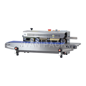 Máquina selladora térmica automática de bolsas de plástico y papel de aluminio con banda continua FRB-770I