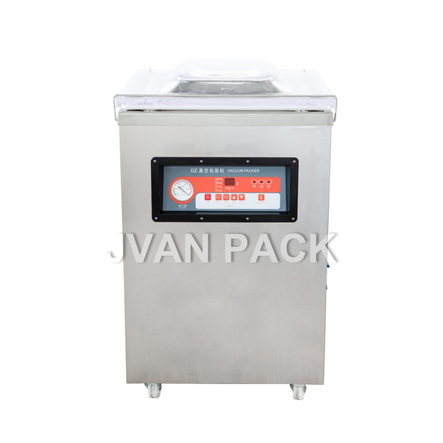 Máquina selladora al vacío Vertical semiautomática DZ-400, maquinaria de envasado de alimentos frescos