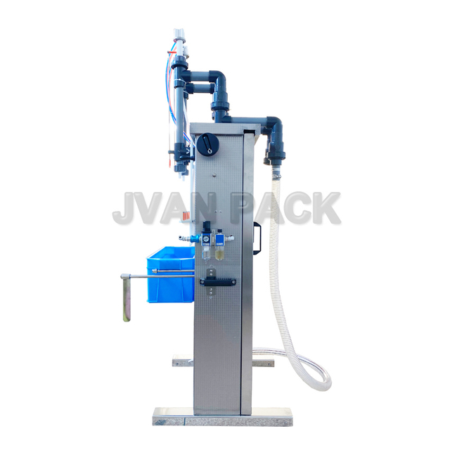 Máquina de llenado de líquidos con ácido corrosivo, limpiador de inodoro neumático de pistón de doble cabezal semiautomático BTF