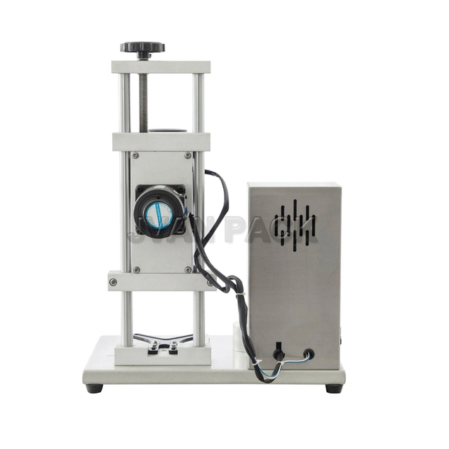 Máquina de sellado de tapa de tornillo de botella de tarro cosmético de bebida tensor de tapa cuentagotas de mesa DDX-450