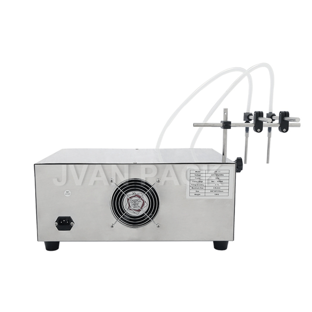 GX-II Bomba magnética de doble cabezal Llenadora de líquidos farmacéuticos Control digital Loción cuantitativa Máquina de llenado de botellas de agua y jugo