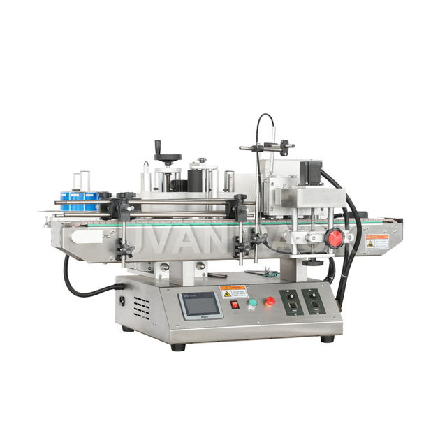 Máquina etiquetadora de posicionamiento de botellas redondas de escritorio semiautomática MT-100C