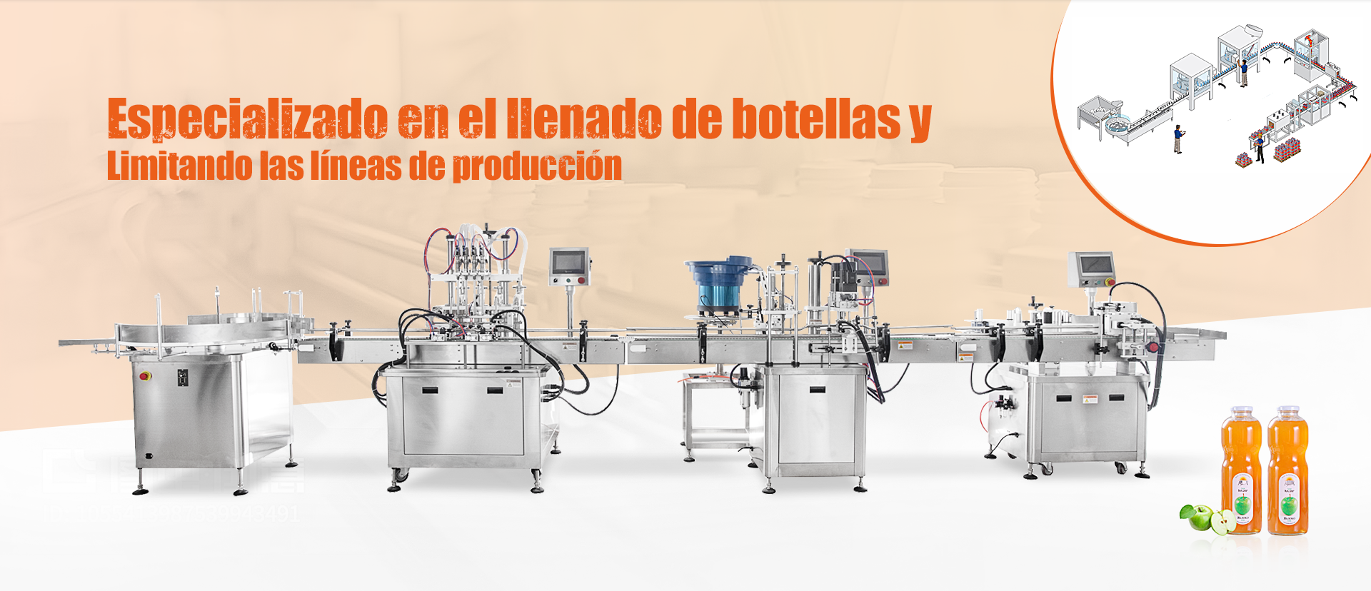 speciallized in bottle filling and capping production lines