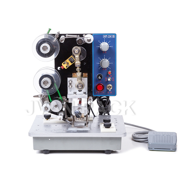 Impresora portátil de cinta de color HP-241B Dektop, máquina de codificación de fecha de caducidad para bolsa